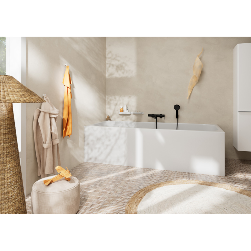 Hansgrohe TECTURIS Sсмеситель для ванны, однорычажный, цвет черный матовый, (73422670)