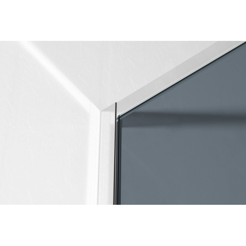 IMPRESE душевая стенка WALK-IN с профилем и держателем, 110*200см, хром, стекло тонированое, (s09111001GR)