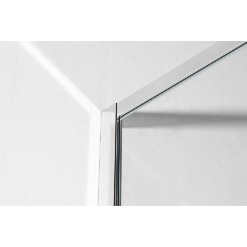 IMPRESE душевая стенка WALK-IN с профилем и держателем, 100*200см, хром, стекло прозрачное, (s09110001TR)