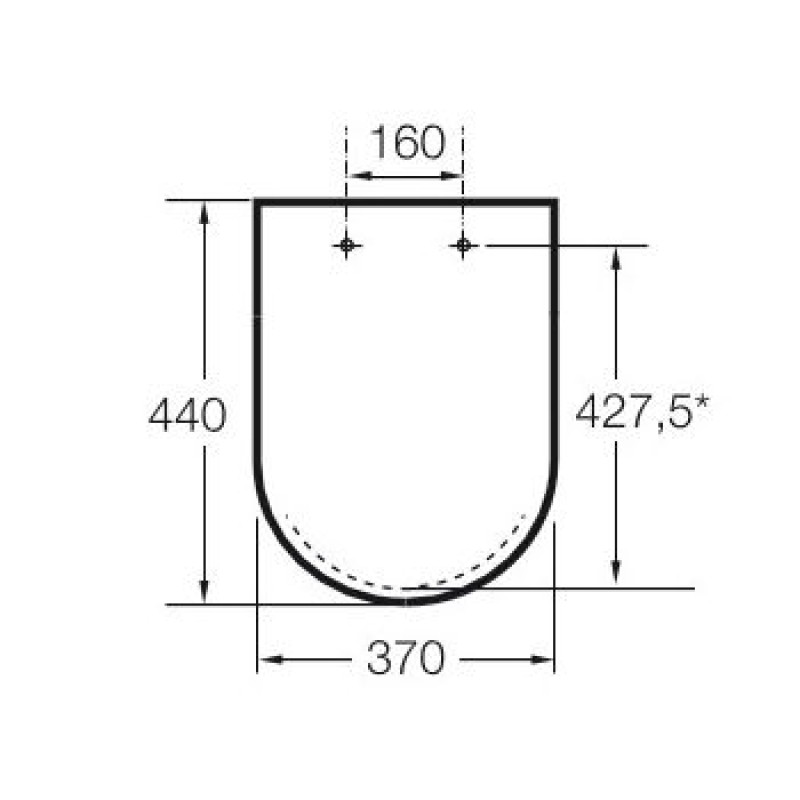 ROCA CARMEN крышка с сидением, с функцией медленного опускания, легкосъемная, материал - Supralit, (A801B5200B)