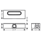 Hansgrohe UBOX UNIVERSAL скрытая часть для каналов ø50, (01001180)