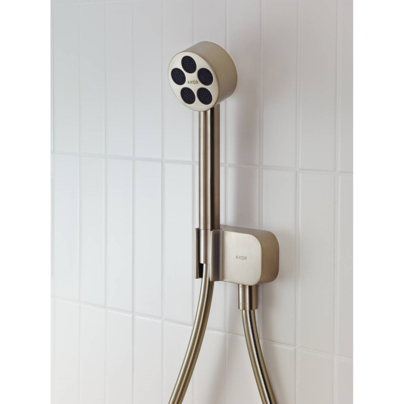 Axor ONE ручной душ, 75, 1 jet,EcoSmart, цвет шлифованный никель, (48651820)