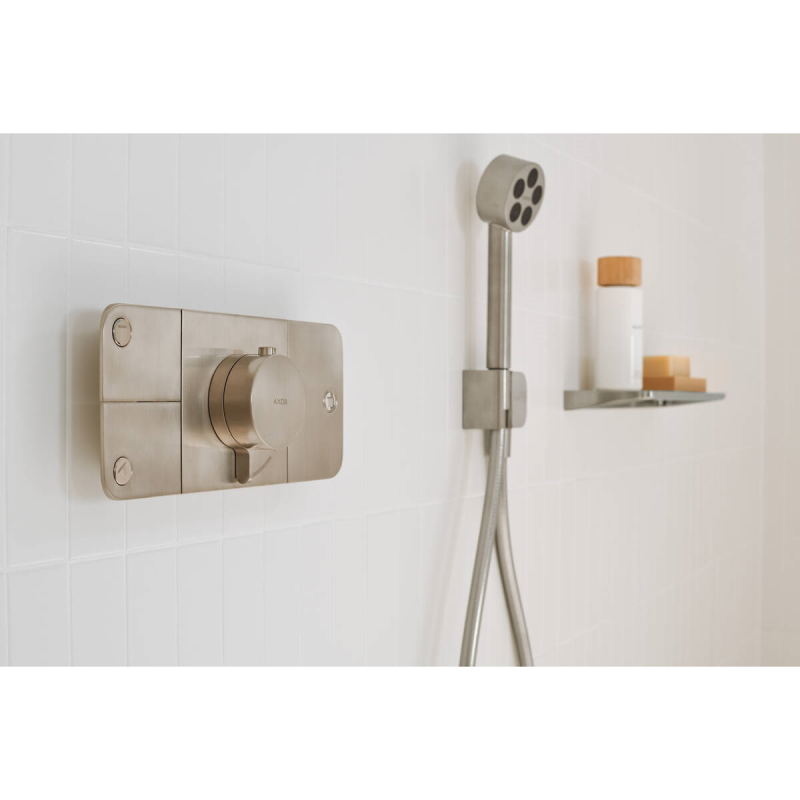 Axor ONE ручной душ, 75, 1 jet,EcoSmart, цвет шлифованный никель, (48651820)