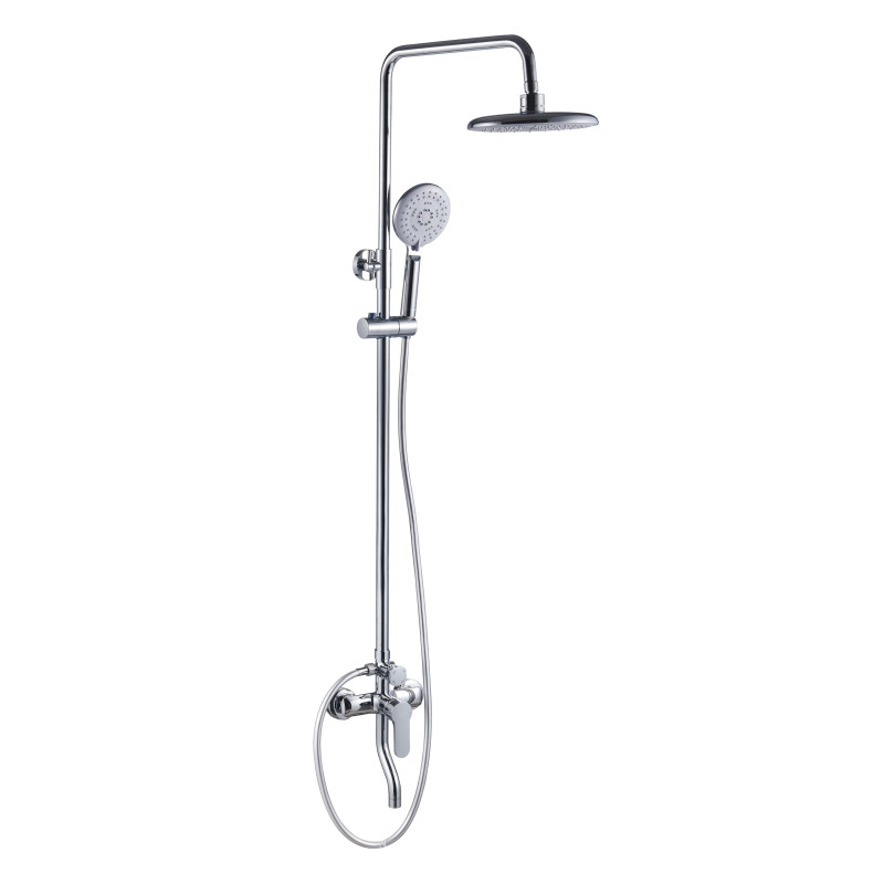 IMPRESE MODUS B система душова (змішувач для душа з виливом, душ d220 мм ABS, лійка 120 мм 3 режими, штанга 140 см, шланг 1500 мм PVC), хром, (t030B08201SR)