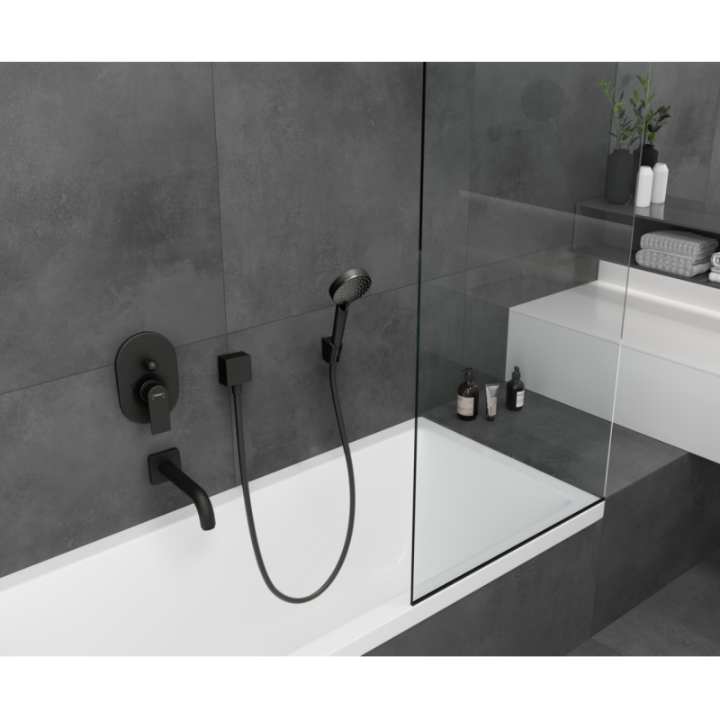 Hansgrohe VERNIS BLEND Vario ручной душ, 2 режима, Eco Smart, черный матовый, (26340670)