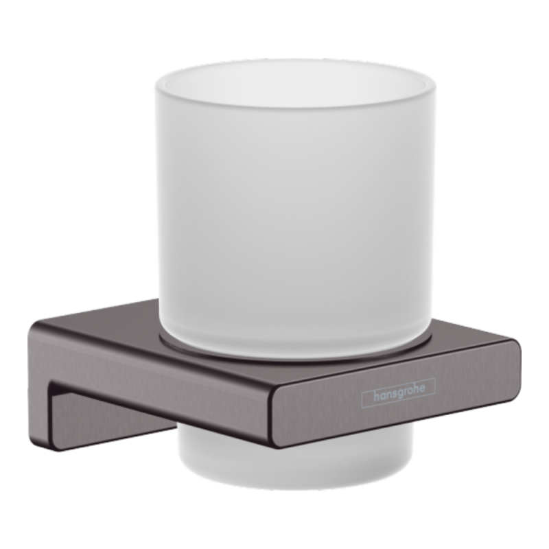 Hansgrohe ADDSTORIS держатель для зубных щеток, шлифованный черный хром, (41749340)