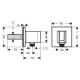 Hansgrohe FIXFIT Porter Square тримач для душу, (26889000)