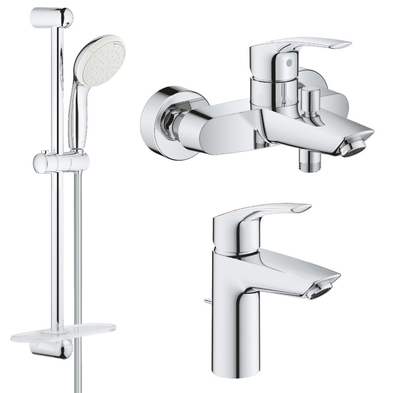 Grohe EUROSMART NEW набір змішувачей для ванни (33265003+33300003+27926001), (UA123238S0)