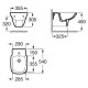 ROCA DEBBA чаша биде подвесной, (A355995000)