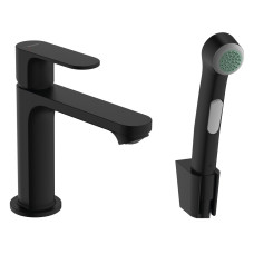 Hansgrohe REBRIS Sзмішувач для умивальника 110, з гігієнічною лійкою, чорнийматовий, (72215670)