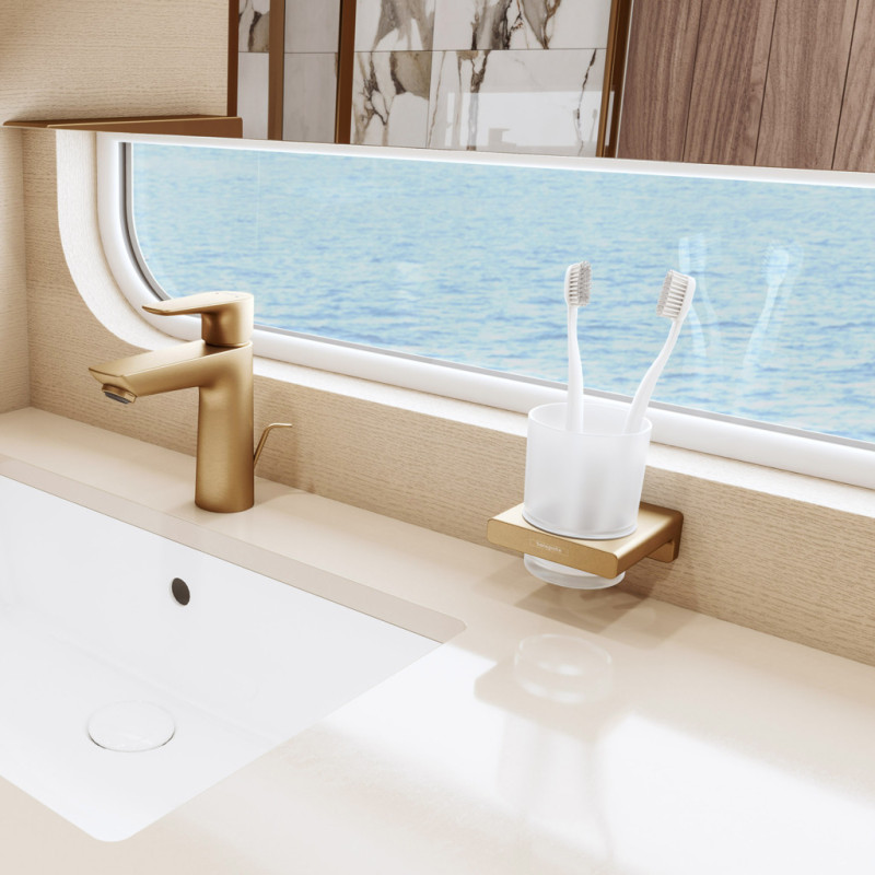Hansgrohe ADDSTORIS стаканчик для зубных щеток, цвет полированная бронза, (41749140)