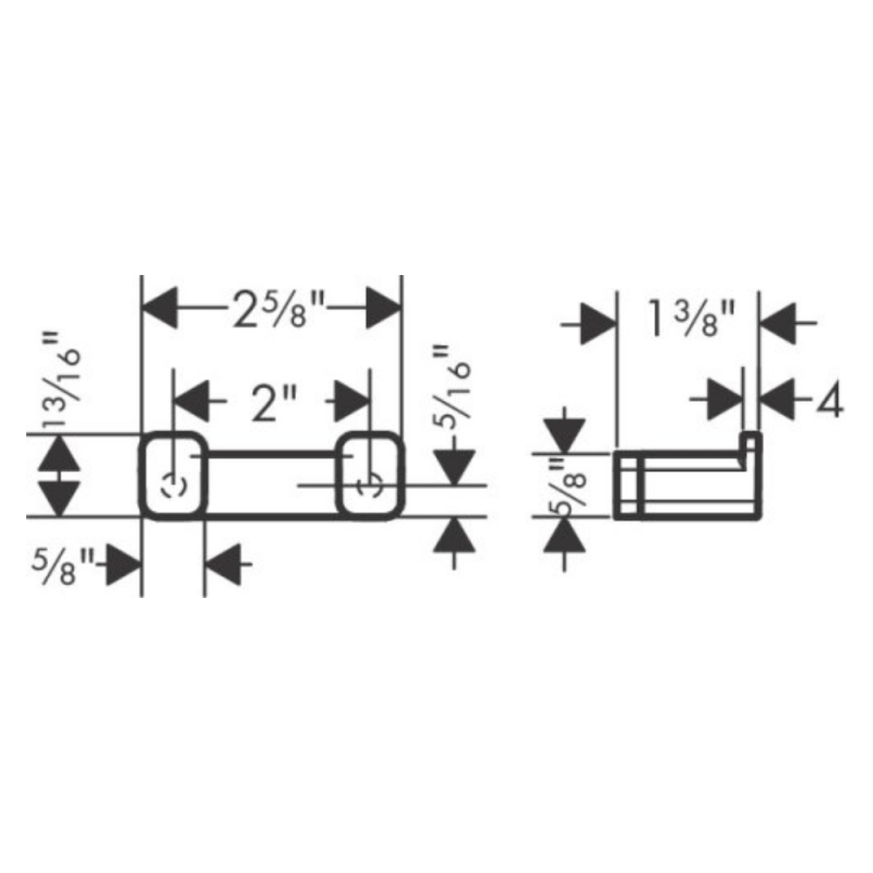 Hansgrohe ADDSTORIS крючок двойной, цвет бронза матовый, (41755140)