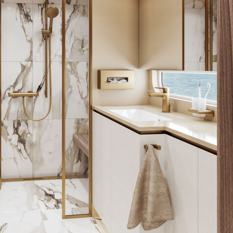 Hansgrohe ADDSTORIS крючок двойной, цвет бронза матовый, (41755140)