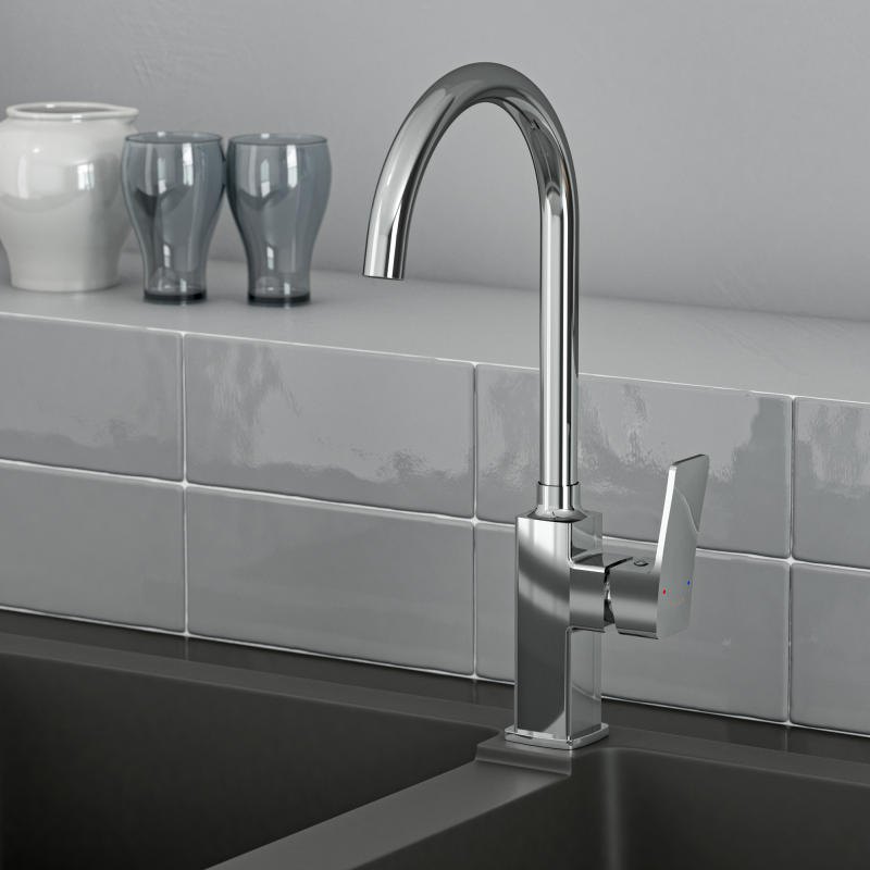 VOLLE TOLEDO смеситель для кухни, cromo, (1551.110101)