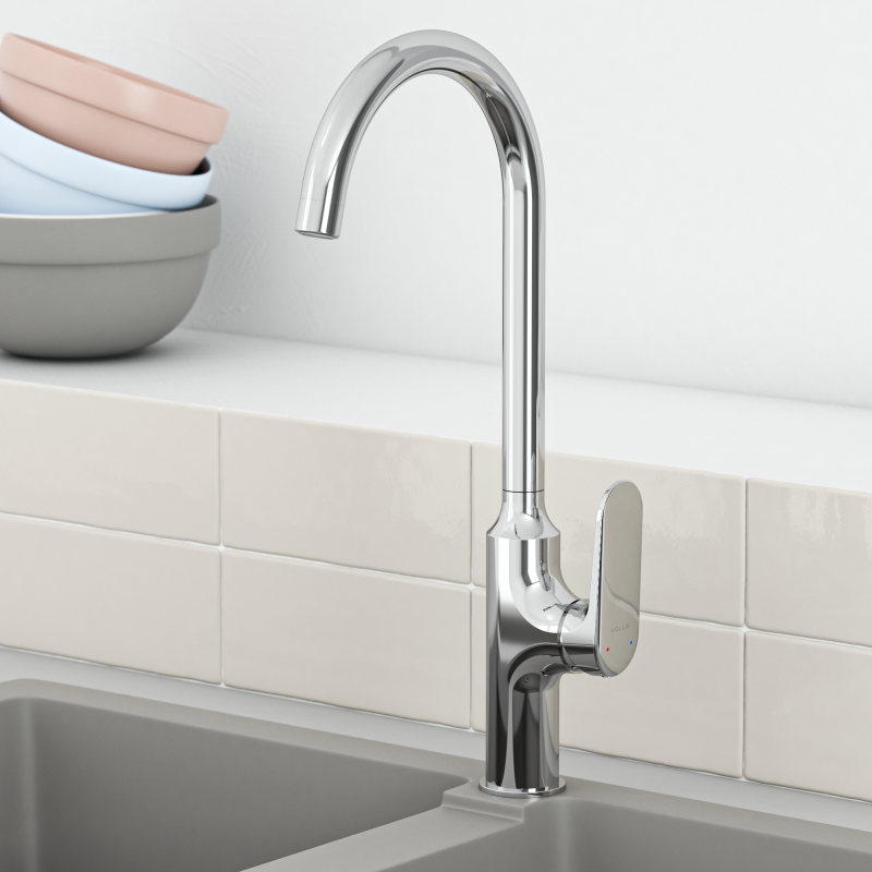 VOLLE FRANCO смеситель для кухни, cromo, (1541.110101)