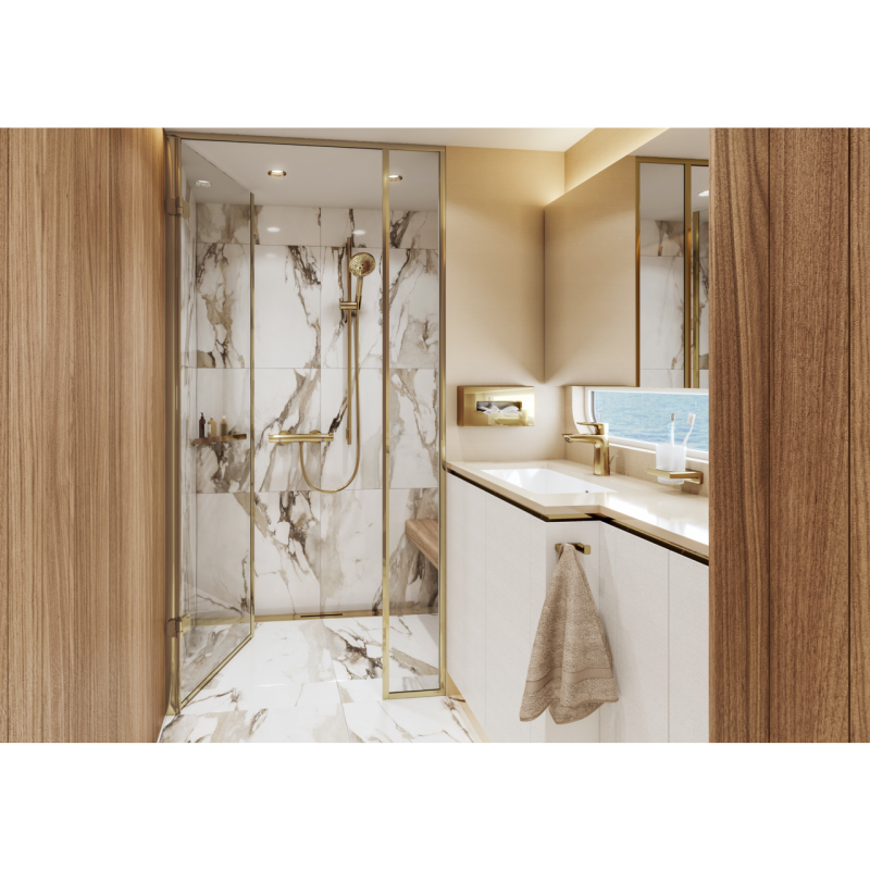 Hansgrohe Крючок для ванной комнаты ADDSTORIS 41755990, золото, (41755990)