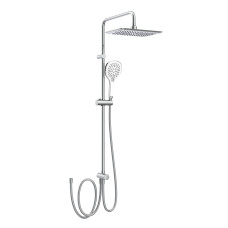 IMPRESE BILA DESNE система душова (без змішувача, верхній душ 298*208 мм ABS, ручний душ 127 мм 3 режими, шланг 170 см), хром, (T-00301SQ)