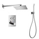 IMPRESE SMART CLICK система душова прихованого монтажу, термостат 2 функції, форма Q (ZMK101901239+ZMK101901220+ZMK101901221), хром, (ZMK101901219)