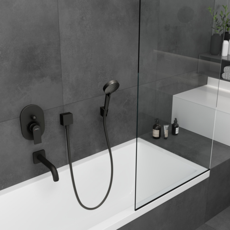Hansgrohe VERNIS BLEND излив 20,4см,черный матовый, (71420670)