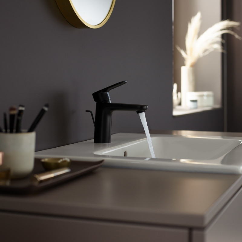 Hansgrohe VERNIS BLEND смеситель для умывальника, черный матовый, (71551670)