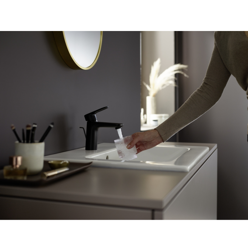 Hansgrohe VERNIS BLEND смеситель для умывальника, черный матовый, (71551670)