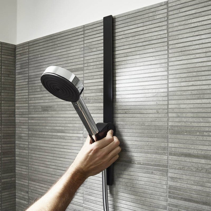 Hansgrohe Держатель ручного душа WALLSTORIS 27917670, черный, (27917670)