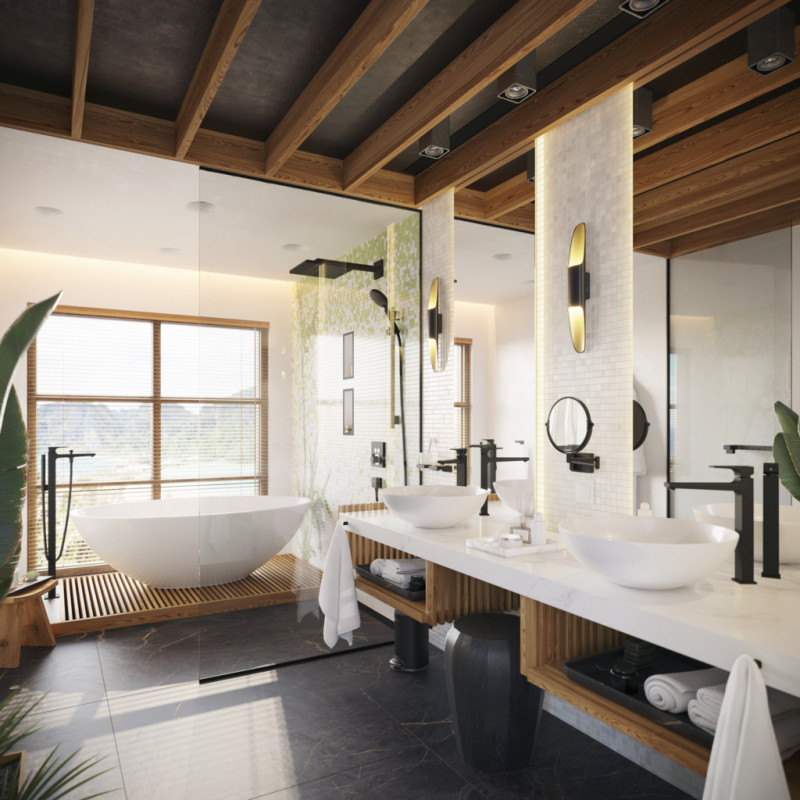 Hansgrohe ADDSTORIS ведро для мусора, цвет черный матовый, (41775670)