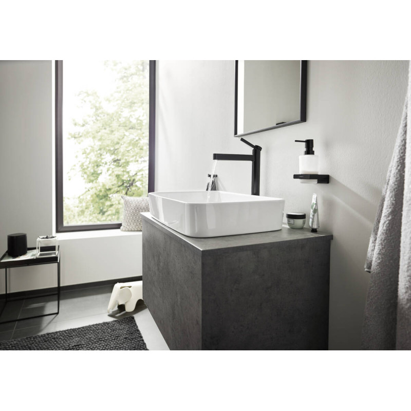 Hansgrohe Дозатор жидкого мыла ADDSTORIS 41745670, черный, (41745670)