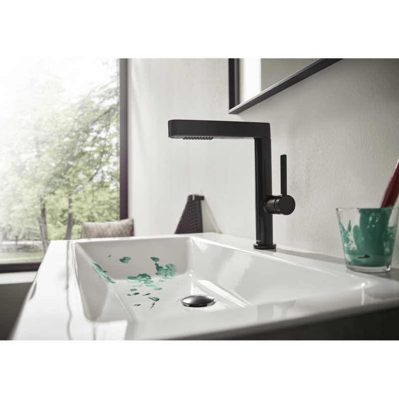 Hansgrohe ADDSTORIS крючок двойной, цвет черный матовый, (41755670)