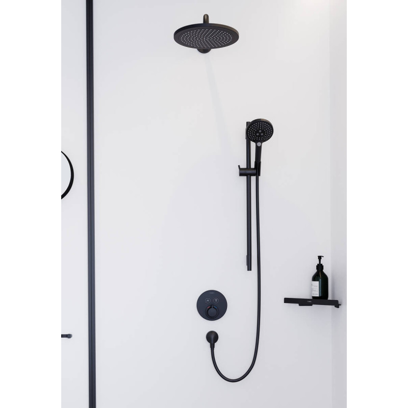 Hansgrohe Полка для ванной комнаты ADDSTORIS 41741670, черный, (41741670)