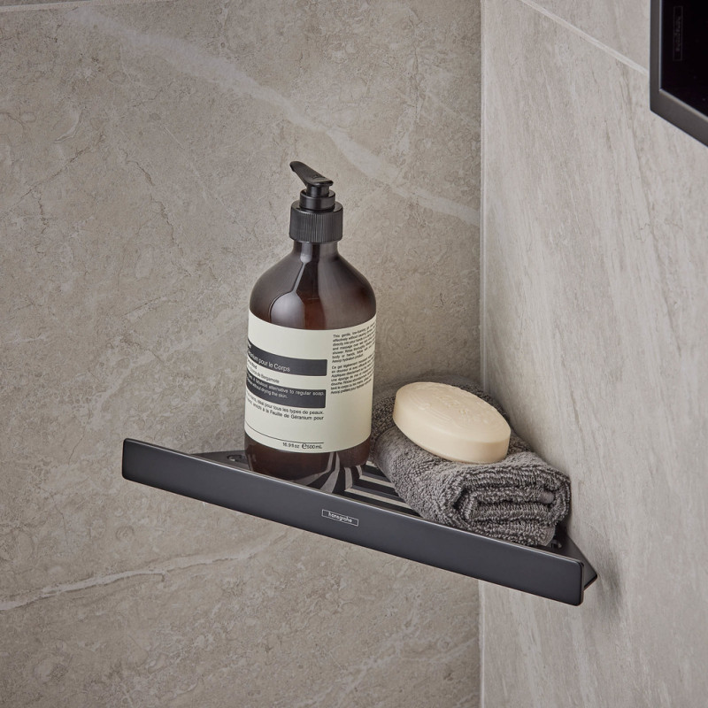 Hansgrohe Полка для ванной комнаты ADDSTORIS 41741670, черный, (41741670)