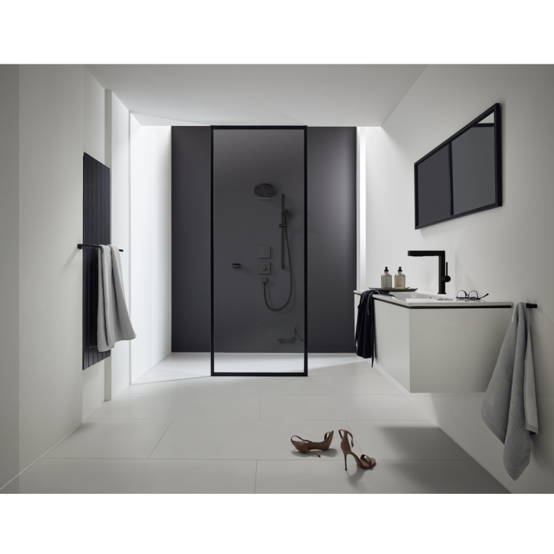 Hansgrohe PULSIFY верхній душ з тримачем 260 (2 режими), чорний матовий, (24150670)