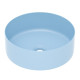 IMPRESE Умывальник накладной 35,8*35,8*13,7см круглый, matt blue, (i11102MB)