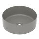 IMPRESE Умывальник накладной 35,8*35,8*13,7см круглый, matt grey, (i11102MG)