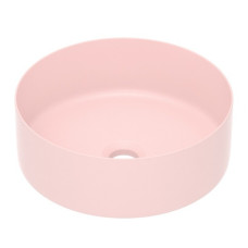 IMPRESE Умивальник накладний 35,8*35,8* 13,7см круглий, matt pink, (i11102MP)