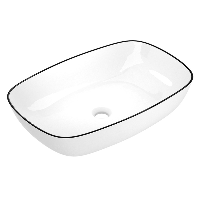 IMPRESE BLACK EDGE умывальник накладной 60*38*13,5см, (i11098)