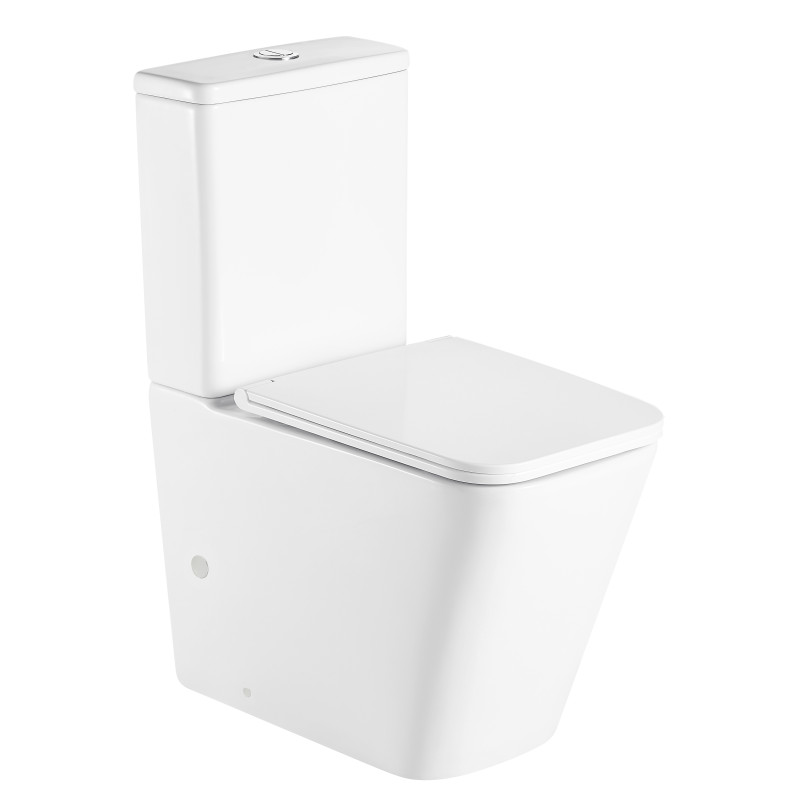 IMPRESE BILOVEC Rimless компакт пристінний 60,5*34*81 см, г/в, бачок з нижнім підведенням 3/4,5 л Геберит, сидіння тверде slow-closing, (i11141)