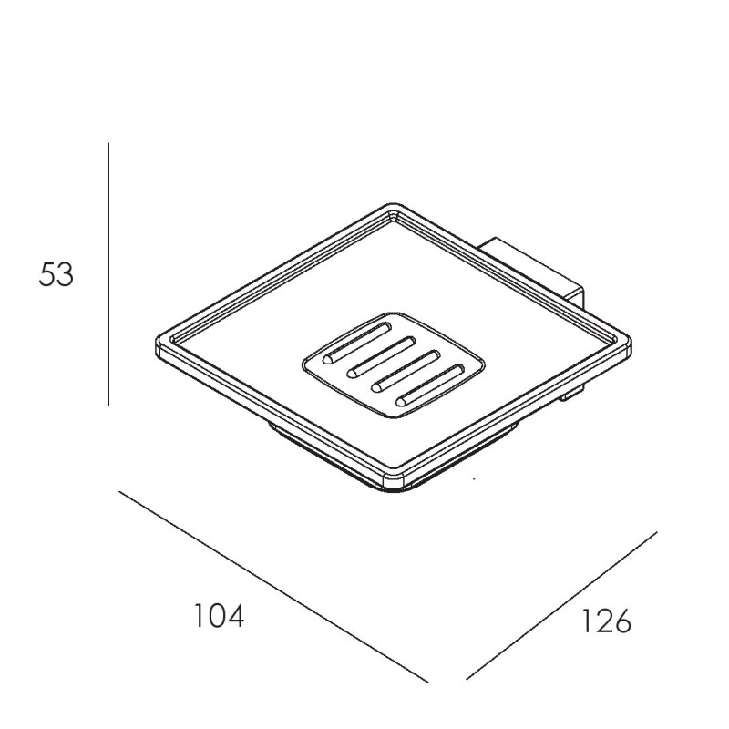 IMPRESE BILOVEC мильниця, хром, (111255)