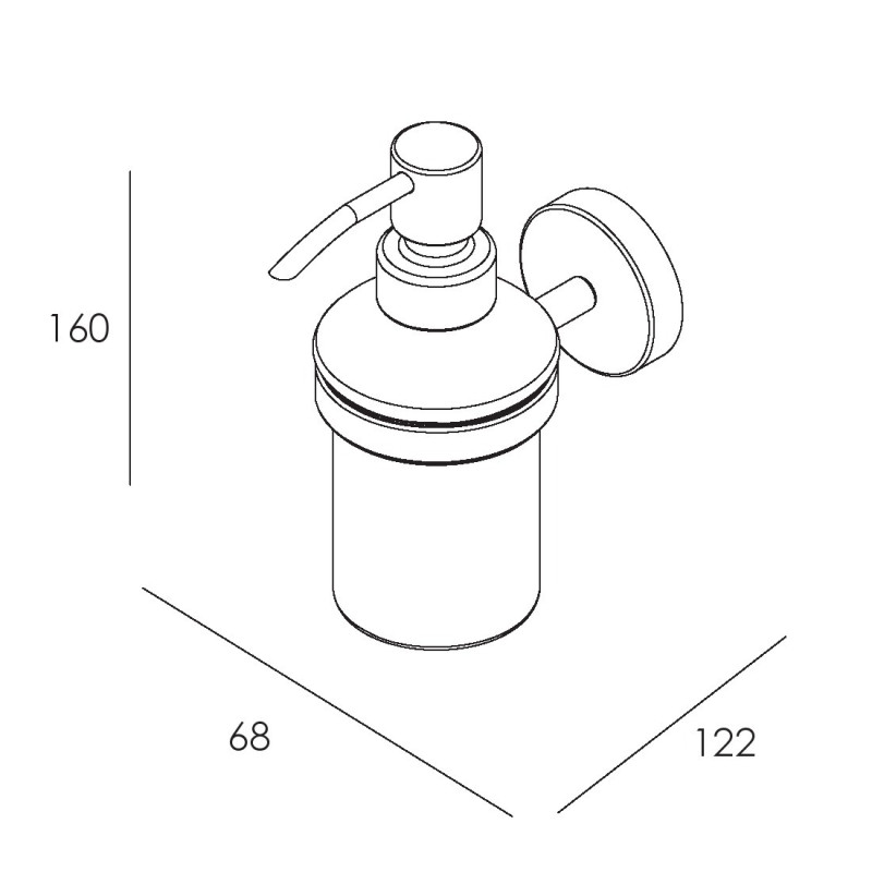 IMPRESE SKALA дозатор, хром, (171275)