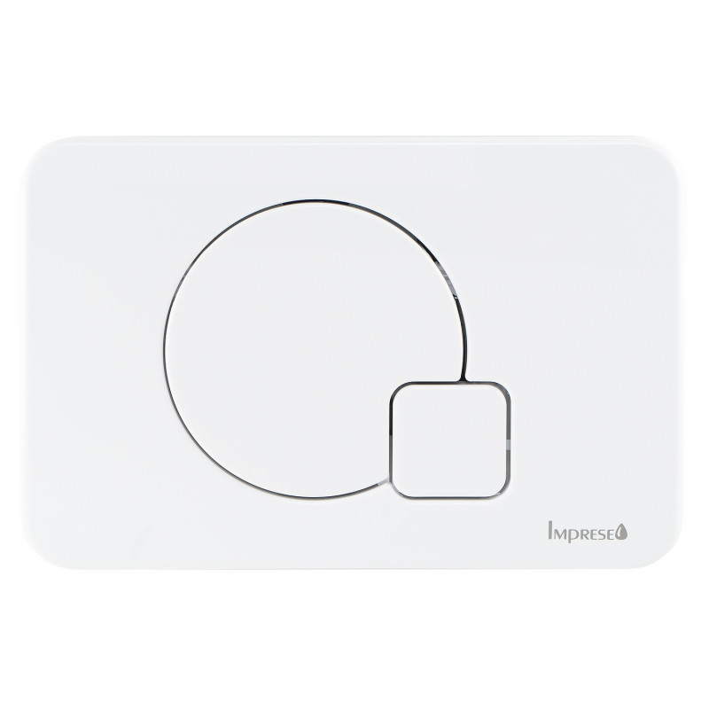 IMPRESE i7115, клавиша смыва, белый глянец, пластик, (i7115PW)