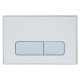 IMPRESE i7113, клавиша смыва, серебро сатин, вставка из алюминия, (i7113AP)