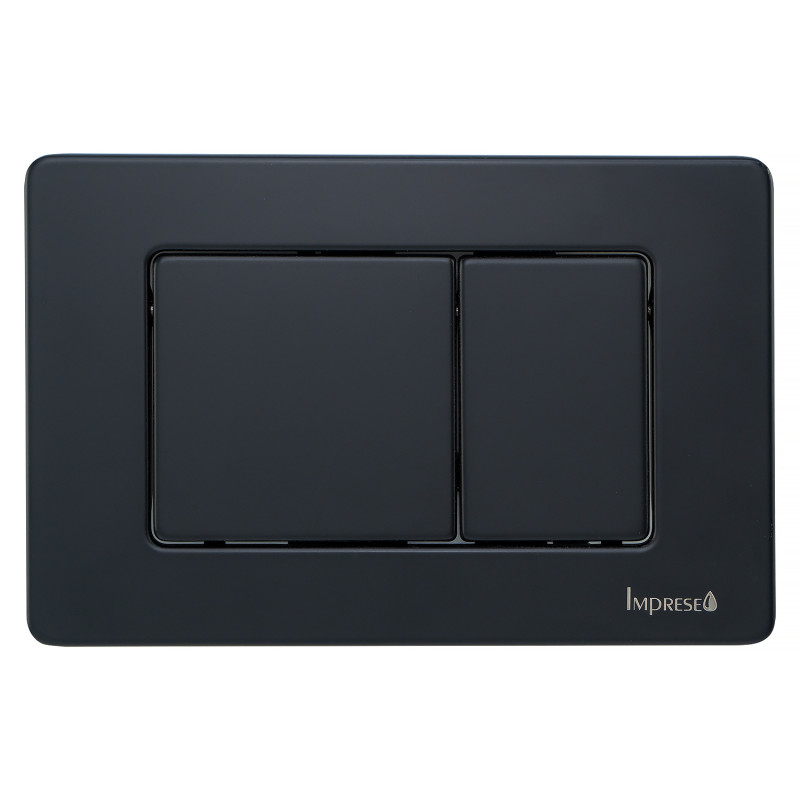 IMPRESE i7112, клавиша смыва, черный матовый, нержавеющая сталь, (i7112SB)