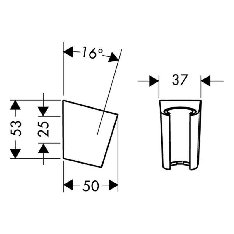 Hansgrohe PORTER`S держатель, шлифованная бронза, (28331140)