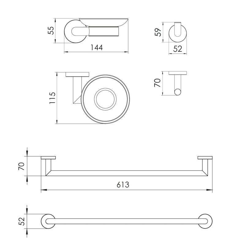 IMPRESE HRANICE набір аксесуарів (3 в 1), (100013)