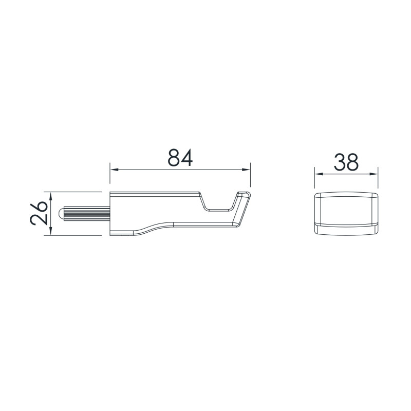 IMPRESE GRAFIKY гачок, чорний нікель, (ZMK041807210)