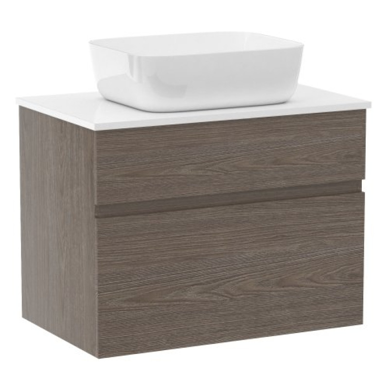 IMPRESE BLATNA тумба 70см подвесная, со столешницей, 2 ящика, ильм бергамо, (f3278Dr(1))