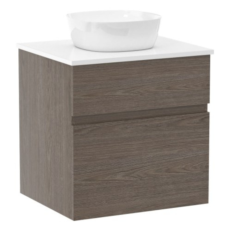 IMPRESE BLATNA тумба 60см подвесная, со столешницей, 2 ящика, ильм бергамо, (f3208Dr(1))