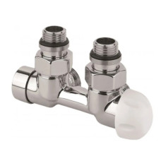 Carlo Poletti Узел термостатический FIRST PIASTRE ХРОМ угловой Ø1/2″ З x 3/4″ EK 50 мм (V137112CB)