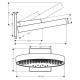 Hansgrohe Rainfinity Верхнiй душ 360 3jet з настiннимтримачем, матовий бiлий, (26234700)