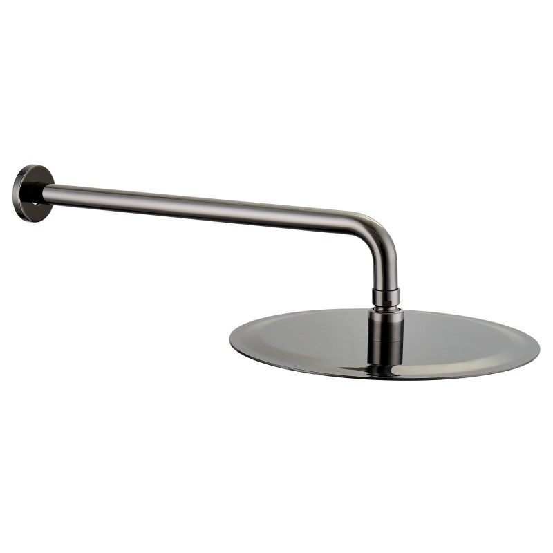 IMPRESE BRENTA набір (верхній душ D=250 мм, тримач L=377 мм), графітовий хром, (ZMK091908101)